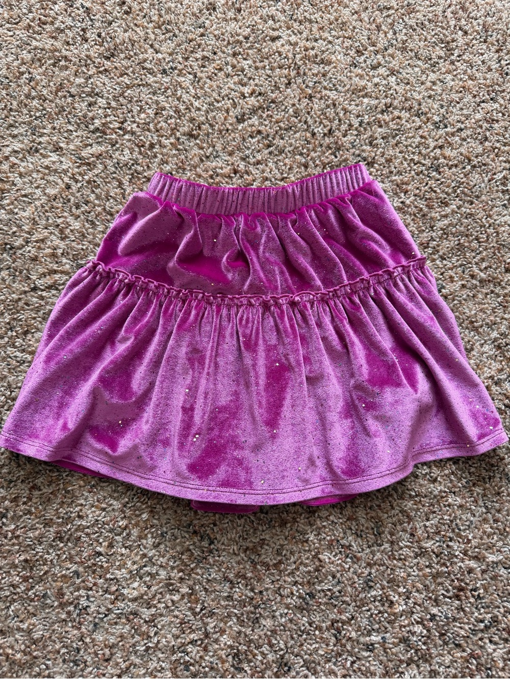Jumping Beans Bright Fuchsia Velvet Skirt